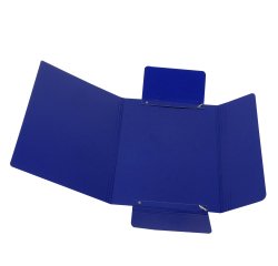 Cartellina con elastico - presspan - 3 lembi - 700 gr - 25x34 cm - blu - Cartotecnica del Garda