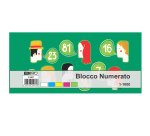 Blocchi numerati (1/1000) - 5 colori assortiti - 6 x 13 cm - Edipro