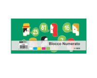 Blocchi numerati (1/1000) - 5 colori assortiti - 6 x 13 cm - Edipro