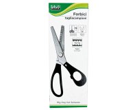Forbici Zig Zag - 19 cm - lama in ghisa - nero - Lebez