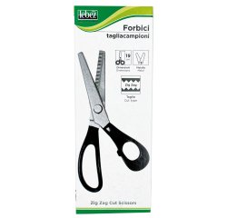 Forbici Zig Zag - 19 cm - lama in ghisa - nero - Lebez