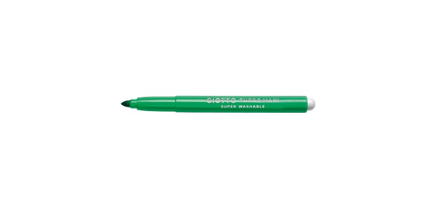 Pennarello Turbomaxi Monocolore - punta ø5mm - verde chiaro - Giotto