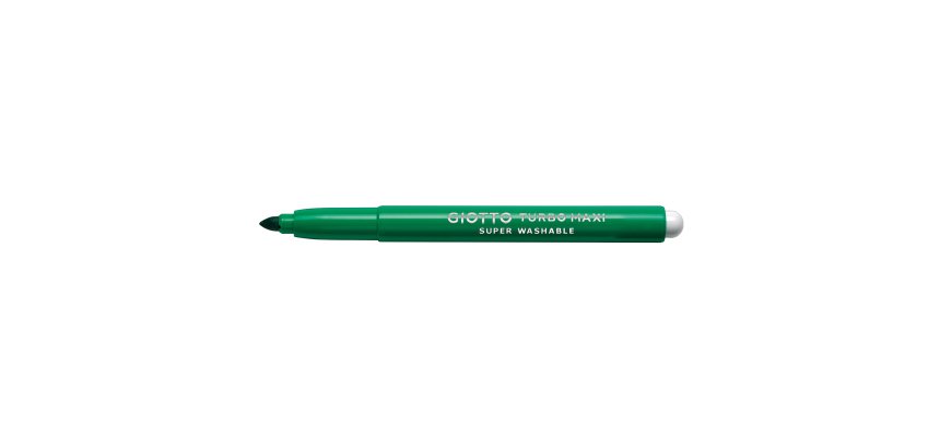 Pennarello Turbomaxi Monocolore - punta ø5mm - verde cinabro - Giotto