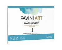 Blocco collato watercolor - 25x35cm - 340gr - 10 fogli - Favini Art