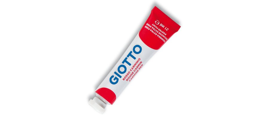 Tempera Tubo 7 - 21ml - rosso carminio - Giotto
