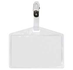 Portanome Pass 3 P - clip in metallo - senza cartoncino - 9,5 x 6 cm - Sei Rota - conf. 100 pezzi