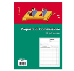Blocco copia commissioni - uso mano - 29,7 x 21cm - 100 fogli - Edipro
