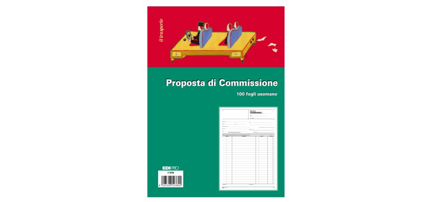 Blocco copia commissioni - uso mano - 29,7 x 21cm - 100 fogli - Edipro