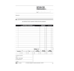 Blocco fatture professionisti - 50/50 fogli autoricalcanti - 23 x 15cm - Edipro