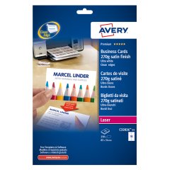 Avery C32026-25 business card Laser/Inkjet Cardboard White 25 pc(s)
