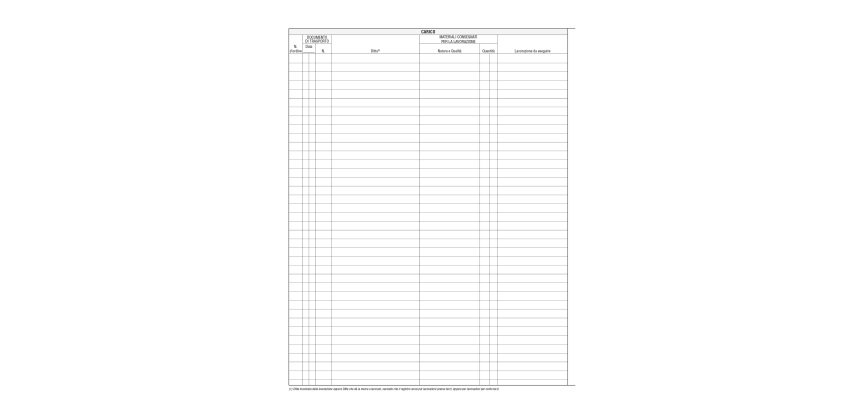 Registro merci in lavorazione - 31 x 24cm - 47 fogli - Edipro