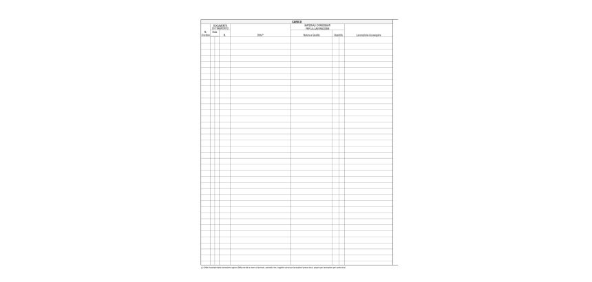 Registro merci in lavorazione - 31 x 24cm - 47 fogli - Edipro