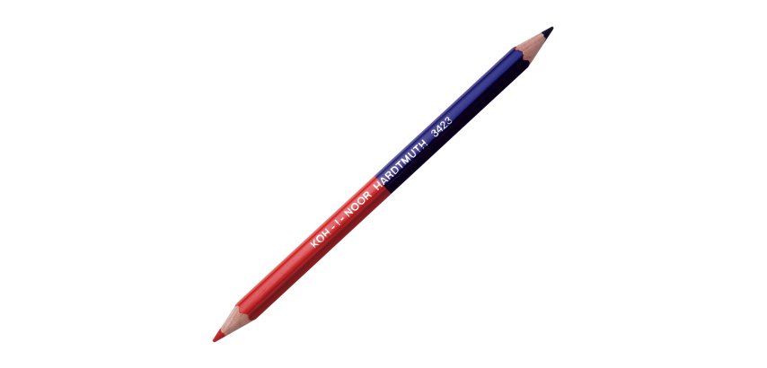Matita bicolore grossa - rosso/blu - Koh.I.Noor - conf. 12 pezzi