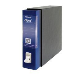 Registratore Dox 2 - dorso 8 cm - protocollo 23 x 34 cm - blu - Esselte Dox
