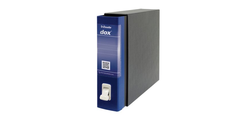 Registratore Dox 2 - dorso 8 cm - protocollo 23 x 34 cm - blu - Esselte Dox