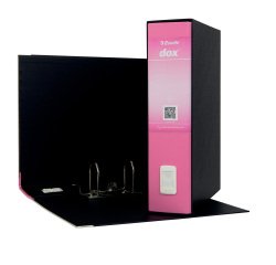 Registratore Dox 2 - dorso 8 cm - protocollo 23 x 34 cm - rosa - Esselte Dox