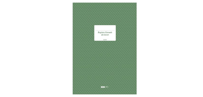 Registro giornale lavori - 31 x 21cm - 47pg - numerate - Edipro