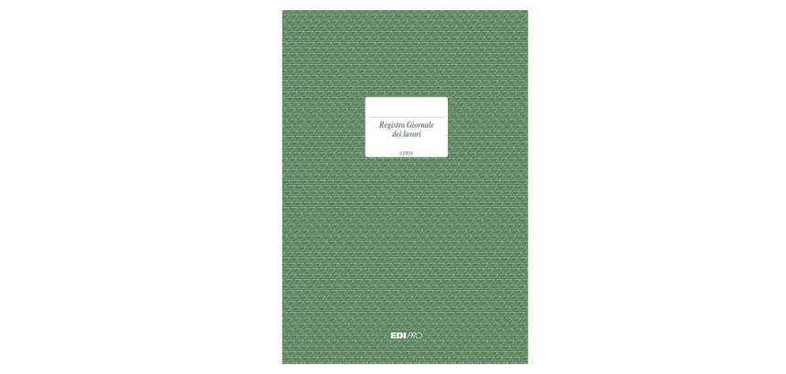 Registro giornale lavori - 31 x 21cm - 47pg - numerate - Edipro