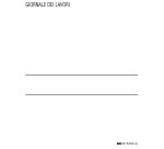 Registro giornale lavori - 31 x 21cm - 47pg - numerate - Edipro