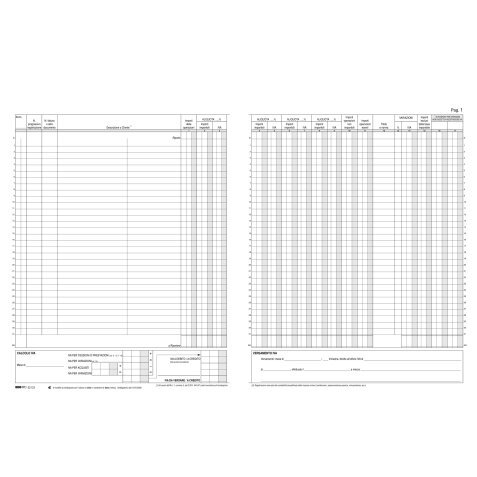 Registro Iva fatture - 31 x 24,5cm - 22pg - numerate - Edipro