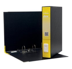 Registratore Dox 4 - dorso 5 cm - commerciale 23 x 29,7 cm - giallo - Esselte Dox