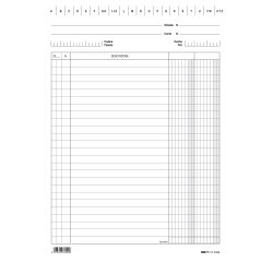 Schede - 2 colonne - 24x17 cm (verticale) - Edipro - bianco - conf. 100 pezzi