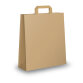 Shopper - maniglie piattina - 45 x 15 x 50 cm - carta kraft - avana - Mainetti Bags - conf. 25 pezzi