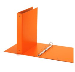 Raccoglitore Europa - 22 x 30 cm - 4 anelli tondi 30 mm - dorso 4 cm - arancio - Favorit