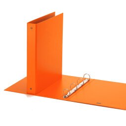 Raccoglitore Europa - 4 anelli tondi 30 mm - dorso 4 cm - 22x30 cm - arancio - Favorit