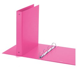 Raccoglitore Europa - 4 anelli tondi 30 mm - dorso 4 cm - 22 x 30 cm - rosa - Favorit