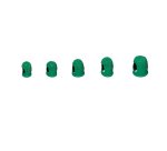 Ditali Läufer - diametro 1,7 cm - caucciù - verde - Lebez - conf. 10 pezzi