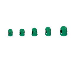 Ditali Läufer - diametro 1,7 cm - caucciù - verde - Lebez - conf. 10 pezzi