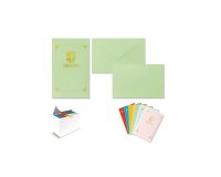 Taschetta 10 biglietti + 10 buste - Dresda - 9 x 14 cm - colori assortiti - Rex Sadoch