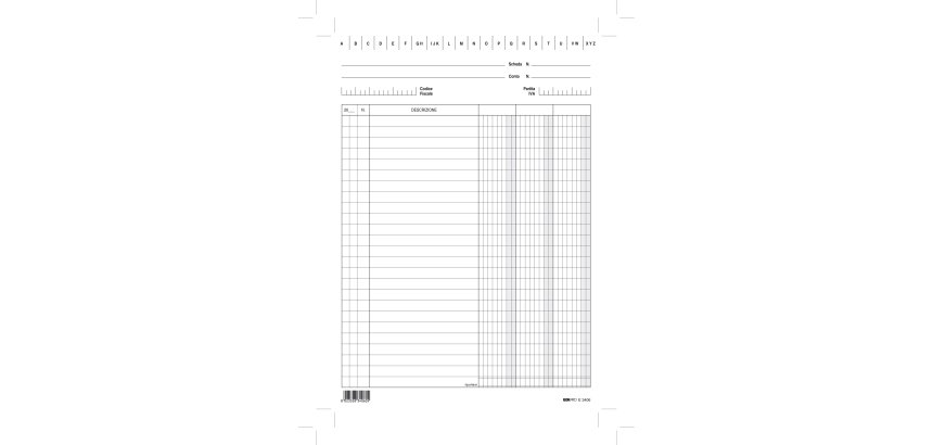 Schede - 3 colonne - 29,7 x 21 cm (verticale) - Edipro - conf. 100 pezzi