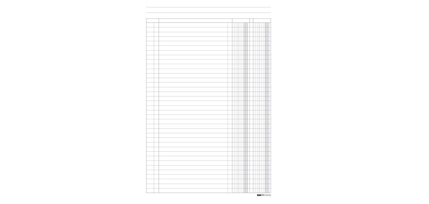 Registro a 2 colonne - 31 x 24cm - 100 fogli - Edipro