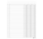 Registro a 3 colonne - 31 x 24cm - 100 fogli - Edipro