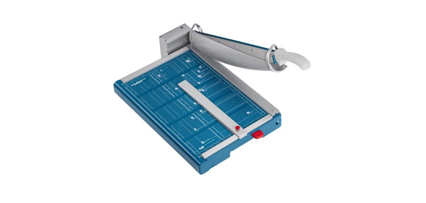 Taglierina a leva professionale 867 - con blocca lama - 51,3 x 36,5 cm - 460 mm (A3) - 35 fogli - blu - Dahle