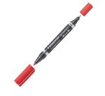 Staedtler Lumocolor Duo permanent marker Fine/Bullet tip Red 1 pc(s)