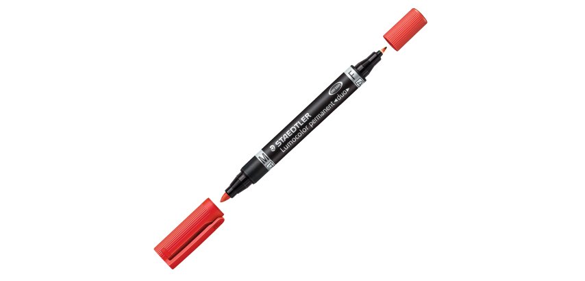Staedtler Lumocolor Duo permanent marker Fine/Bullet tip Red 1 pc(s)