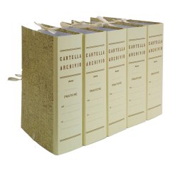 Faldone - legacci incollati - juta - 35x25 cm - dorso 15 cm - paglia - Brefiocart