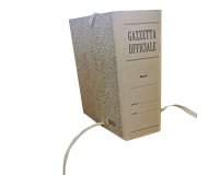 Faldone - legacci incollati - per Gazzetta Ufficiale - juta - 31x22 cm - dorso 10 cm - paglia - Brefiocart