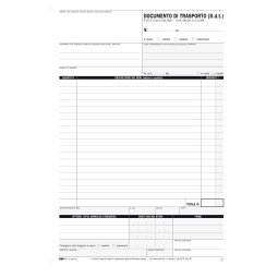 Blocco DDT - 25 fogli 4 copie autoricalcanti - 29,7 x 21cm - Edipro