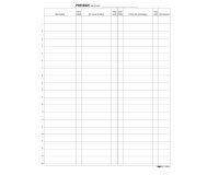 Registro firme presenze al lavoro - 31 x 24cm - 100 fogli - Edipro