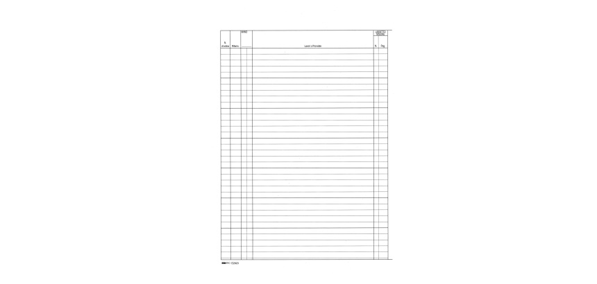 Registro contabilità dei lavori - 31 x 21cm - 47pg - numerate - Edipro