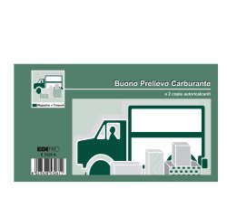Blocco prelievo carburante - 50/50 fogli autoricalcanti - 9,9 x 17cm - Edipro