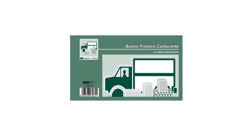 Blocco prelievo carburante - 50/50 fogli autoricalcanti - 9,9 x 17cm - Edipro