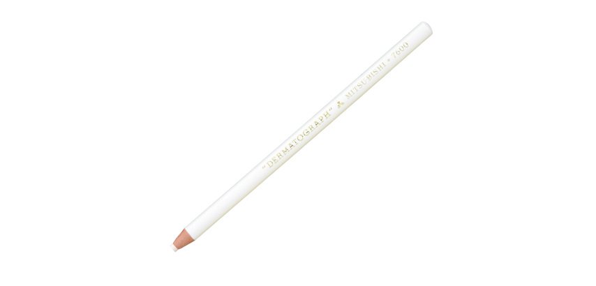 Matita dermotografica 7600 - bianco - Uni Mitsubishi