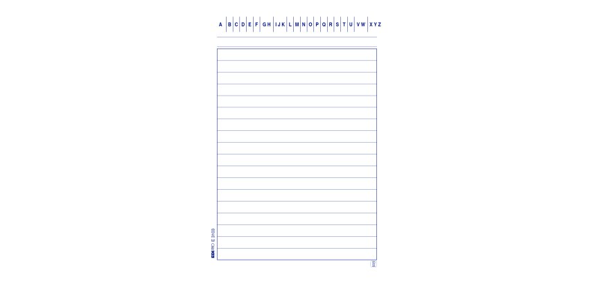 Schede in cartoncino rigate - 10,5 x 15 cm verticale - Edipro - conf. 100 pezzi