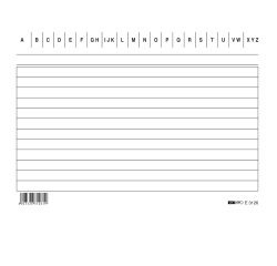 Schede in cartoncino rigate - 15x10,5 cm orizzontale - Edipro - conf. 100 pezzi