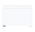 Schede in cartoncino rigate - 15 x 21 cm orizzontale - Edipro - conf. 100 pezzi